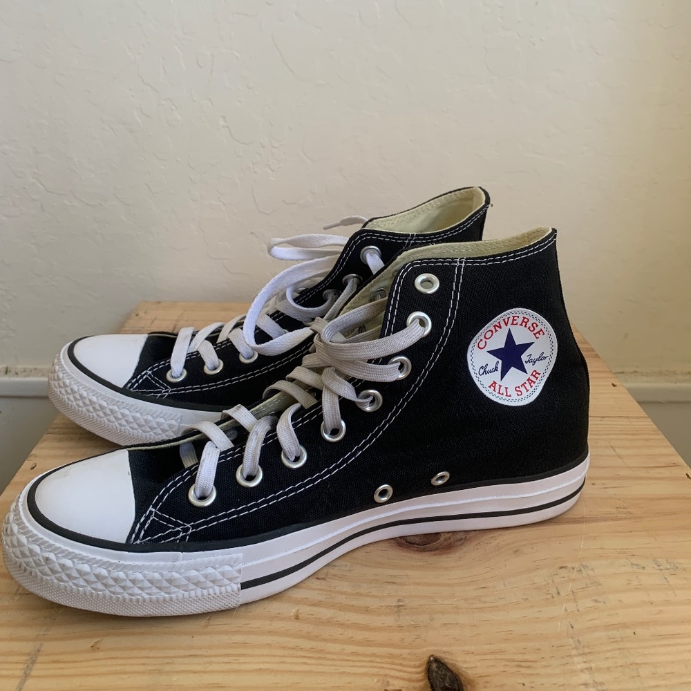 Black high top Converse